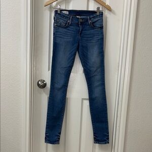 True Religion Blue Skinny Jeans Classic Fit Casey  Low Rise super skinny